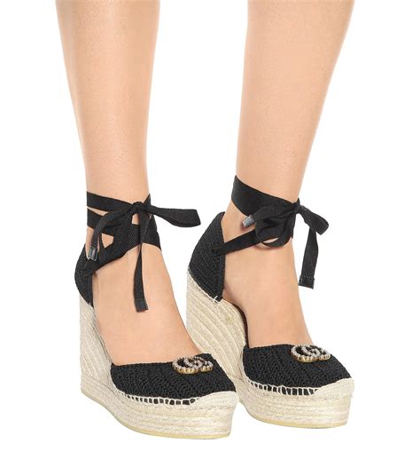 wedges gucci|gucci espadrille wedges.